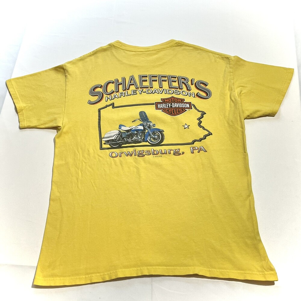 Vintage Harley-Davidson Mens Schaeffers Orwigsburg PA Motorcycles T-Shirt M